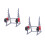 2Sets Mini Sport Hantelhalter Metall Silber Für Und 8