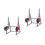2Sets Mini Sport Hantelhalter Metall Silber Für Und 5