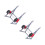 2Sets Mini Sport Hantelhalter Metall Silber Für Und 6