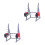 2Sets Mini Sport Hantelhalter Metall Silber Für Und 10