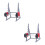 2Sets Mini Sport Hantelhalter Metall Silber Für Und 7