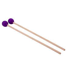 4Stk Lila Wool Felt Drum Mallets Für Trommeln, Holzgriff, Robust