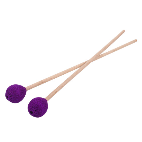 4Stk Lila Wool Felt Drum Mallets Für Trommeln, Holzgriff, Robust 1