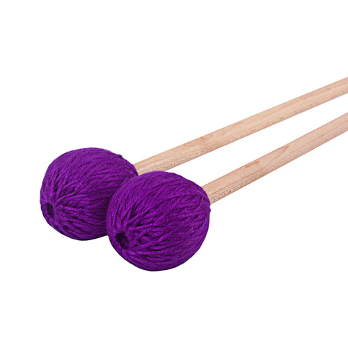 4Stk Lila Wool Felt Drum Mallets Für Trommeln, Holzgriff, Robust 2