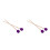 4Stk Lila Wool Felt Drum Mallets Für Trommeln, Holzgriff, Robust 8