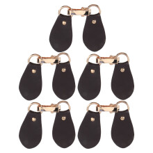 15Stk Kaffeefarbene Mantelknöpfe Mit Toggle, Harz Und Leder,