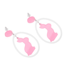 2Paare Ohrhänger Rosa Damen Ohrringe Modeschmuck