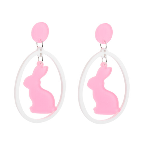 2Paare Ohrhänger Rosa Damen Ohrringe Modeschmuck 1
