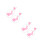 2Paare Ohrhänger Rosa Damen Ohrringe Modeschmuck 6