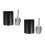 2Sets Stainless Steel Kitchen Scoops for Ice, Nuts, and Grains 4