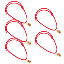 25Stk Handgestricktes Katzen- Und Hundehalsband in Rot Mit Anhänger