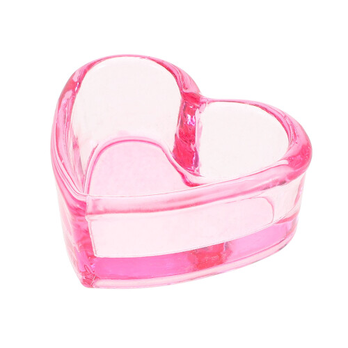2Stk Herzförmige Nageldish Pink Für 2