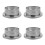 4Stk Feinsieb Wasserpumpenfilter Silber Für Garten 6