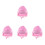 4Stk Sonnenhut Mit Breitem , , Pink, Für Draußen 3