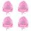4Stk Sonnenhut Mit Breitem , , Pink, Für Draußen 6