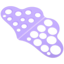 2Stk Silikon Nippelmesskarte Für Stillbedarf Violett Präzise Messung