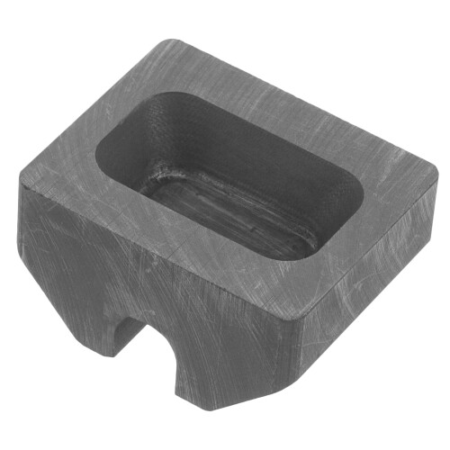 2Stk Graphit Form Metallgießen Gussform Für DIY Und Bildung Schwarz 2