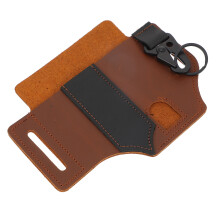 2Stk Strapazierfähiger Leder Gürtel Pouch Für Camping