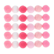 3Pièces Pompons Handmade Couleurs Assorties Pour Accessoires Mode DIY