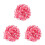 3Pièces Pompons Handmade Couleurs Assorties Pour Accessoires Mode DIY 8