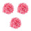 3Pièces Pompons Handmade Couleurs Assorties Pour Accessoires Mode DIY 4