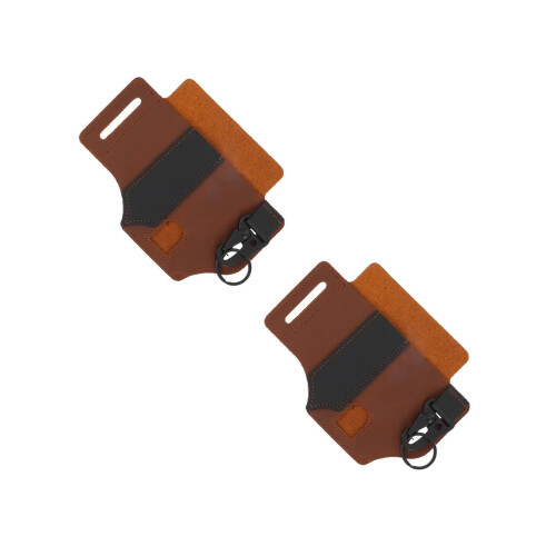 2Stk Strapazierfähiger Leder Gürtel Pouch Für Camping 2