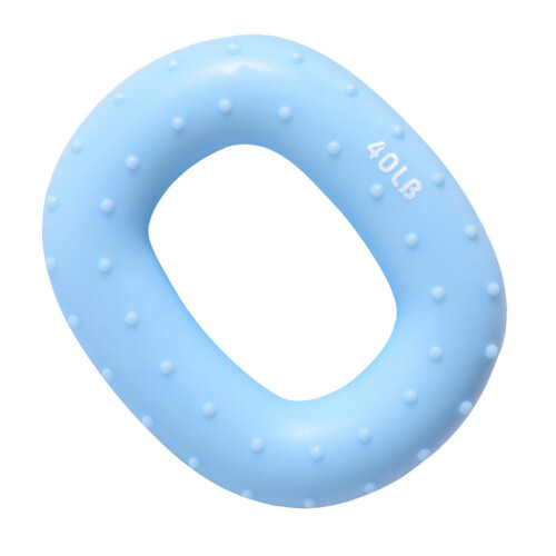 2Pcs Blue Silicone Hand Grip Rings Wrist Force Trainer for Exercise