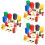 3Sets Mini Verkehrszeichen Spielset Bunt Kunststoff 8