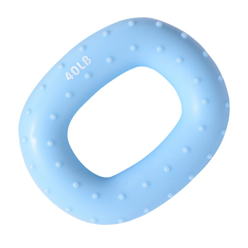 2Pcs Blue Silicone Hand Grip Rings Wrist Force Trainer for Exercise 2