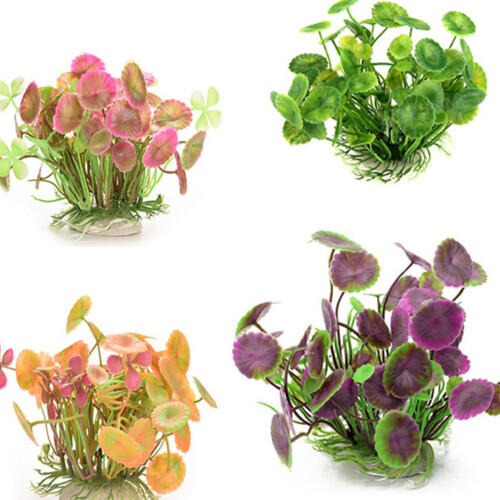 8Pcs Artificial Aquarium Plants Safe Fish Tank Decorations 1