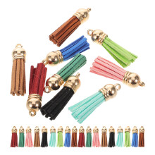 300Stk Handliche Quasten Anhänger Kunstwildleder Für Schmuck DIY