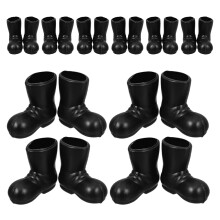 80Stk Weihnachtsstiefel Schwarz Pe Für Dollhouse Und Basteln