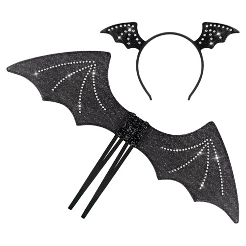 5Sets Halloween Bat Flügel Haarreif Flexibles Stoff-Accessoire 1