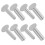 20Pairs Silver Stainless Steel Rivets for Handle DIY Fixing Set 1