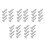 20Pairs Silver Stainless Steel Rivets for Handle DIY Fixing Set 7