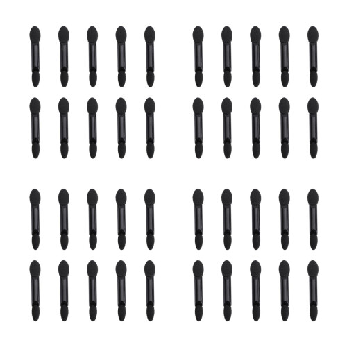 40Stk Disposable Make-Up Set Schwarze Schwämme 2