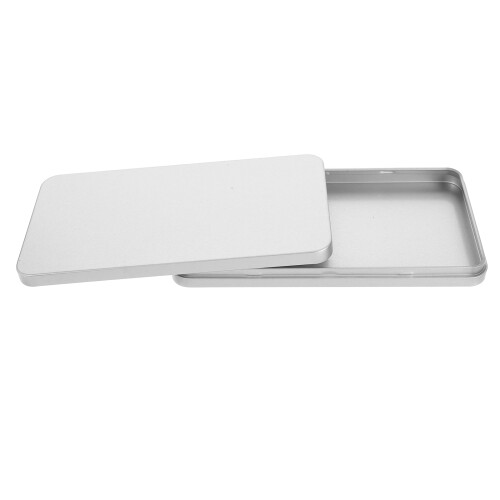 5Stk Elegante Metall Geldbox Silber Für Bargeld Mit Deckelschutz 1