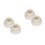 4Pièces Protections Échelle En Caoutchouc Beige 5