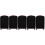 5Stk Schwarze Reise Kofferhülle Stretch Trolley 11