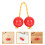 10Stk Rote ABS Trommel Shaker Bälle Percussion Instrument 11