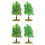 4Stk Baum Modell Kunststoff Farbige Landschaft Zubehör 6