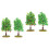 4Stk Baum Modell Kunststoff Farbige Landschaft Zubehör 5