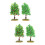 4Stk Baum Modell Kunststoff Farbige Landschaft Zubehör 8