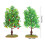4Stk Baum Modell Kunststoff Farbige Landschaft Zubehör 9