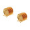 2Sets Goldfarbene Metall-Untersetzer, Hitzebeständig, Design 7