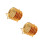 2Sets Goldfarbene Metall-Untersetzer, Hitzebeständig, Design 6