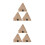 6Stk Resin Ägypten Pyramide Tischfigur Gelb Design 4