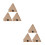 6Stk Resin Ägypten Pyramide Tischfigur Gelb Design 5