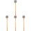 4Stk Schlagzeug Stock Holz Drumsticks Mit Grau Robust 4