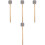 4Stk Schlagzeug Stock Holz Drumsticks Mit Grau Robust 5